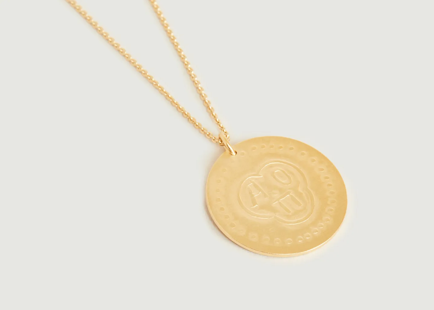 Collier médaille vermeil Ti Amo Par Coeur