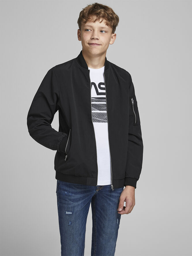 Jack & Jones JJERUSH BOMBER NOOS JNR Sort