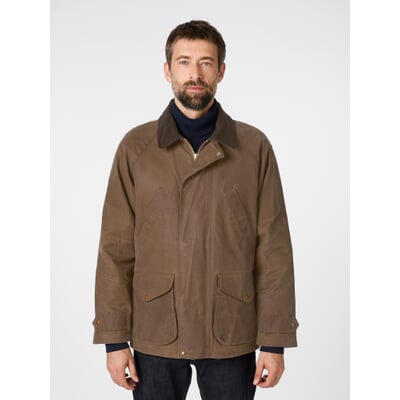 Herrenjacke gewachst, Mittelbraun