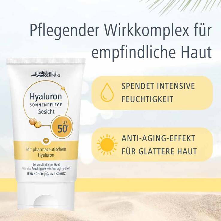 Hyaluron Sonnenpflege Gesicht LSF 50+ , 50 ml