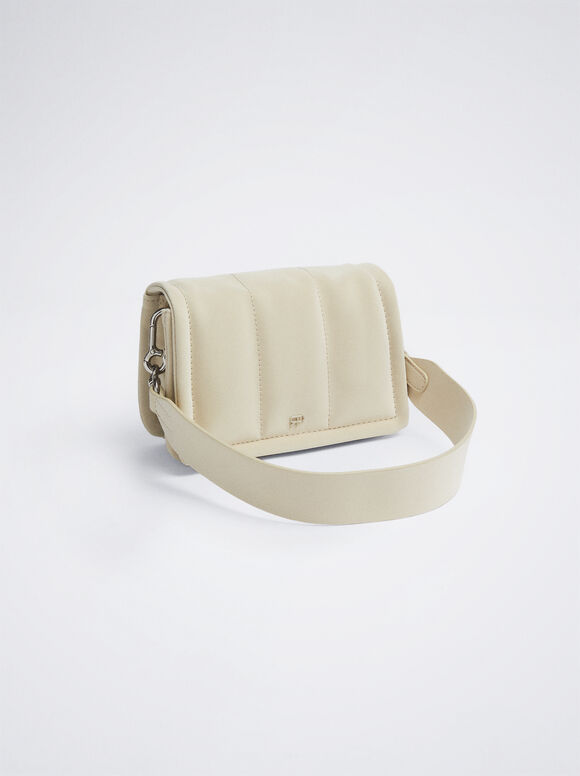 Bolsa de ombro acolchoada - Off-White
