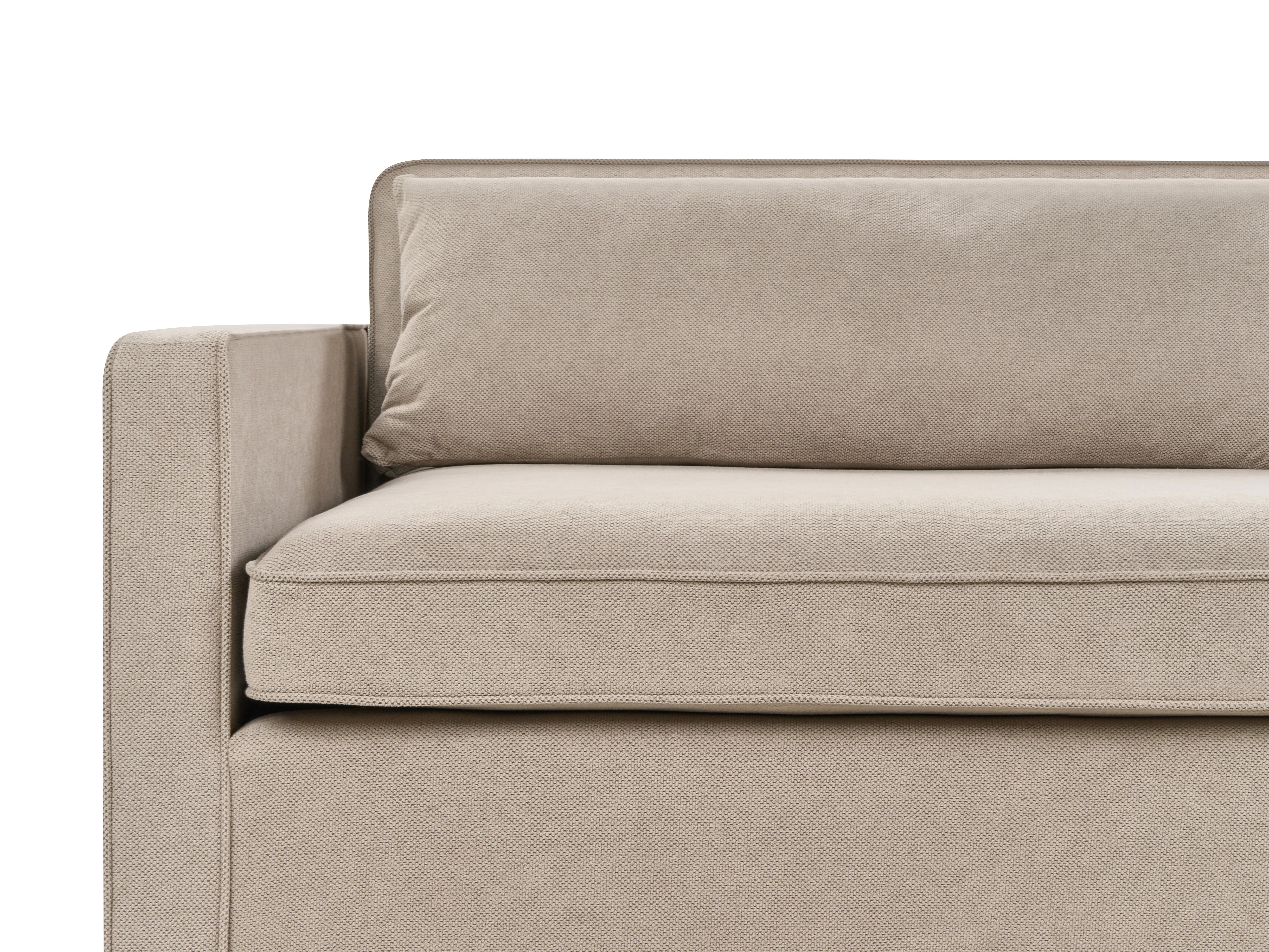 Bank 3-zits VINSTRA Stof Taupe