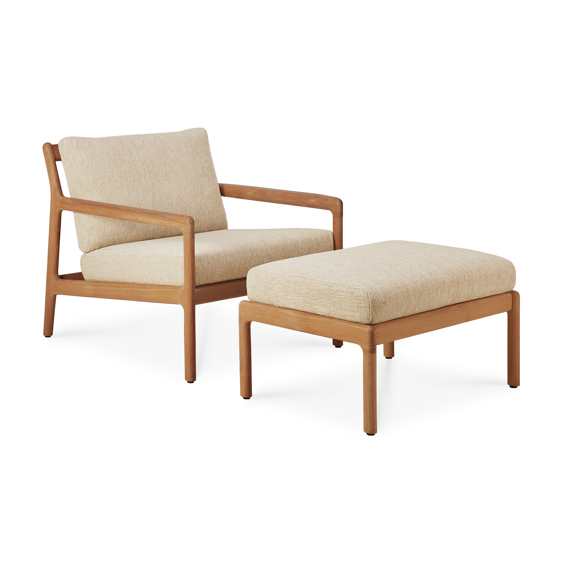 Teak Jack footstool - outdoor - naturel