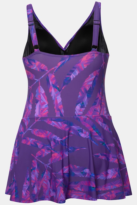 Badekleid, Blätter, Softcups, Raffung