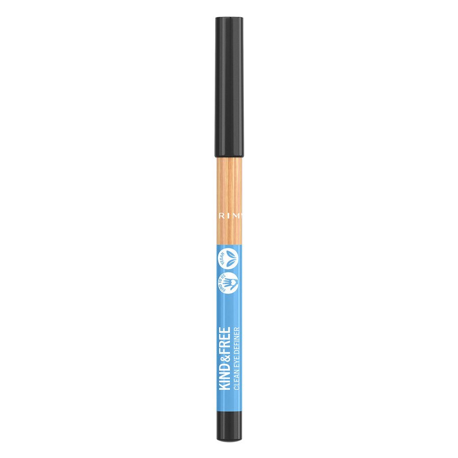 Rimmel London Kind & Free Clean Eyeliner Pencil 001 Pitch 1.1g