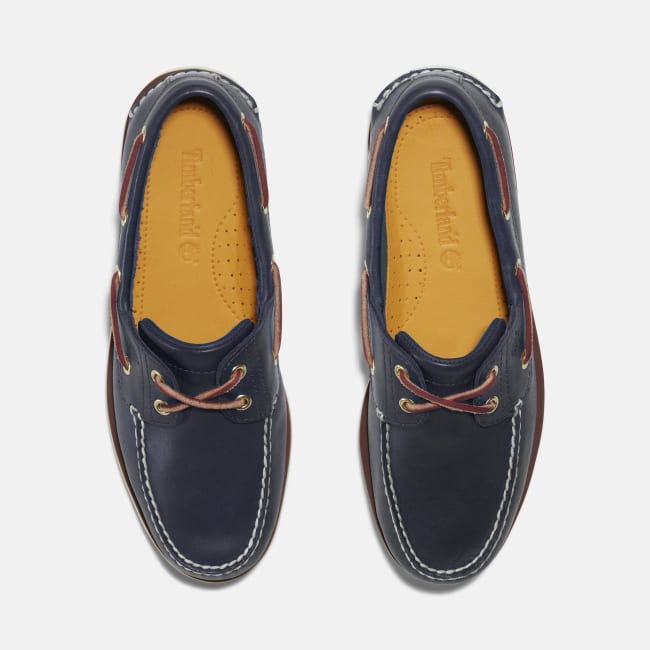 Scarpa da Barca Classic Two-Eye da Uomo in blu