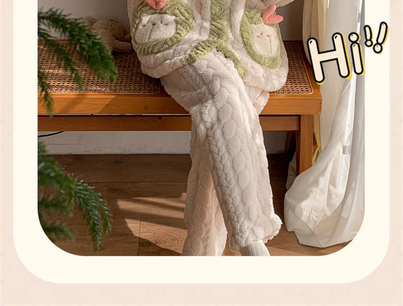 Sweetzer - Set: V-hals Capybara Pocket Cardigan + Broek