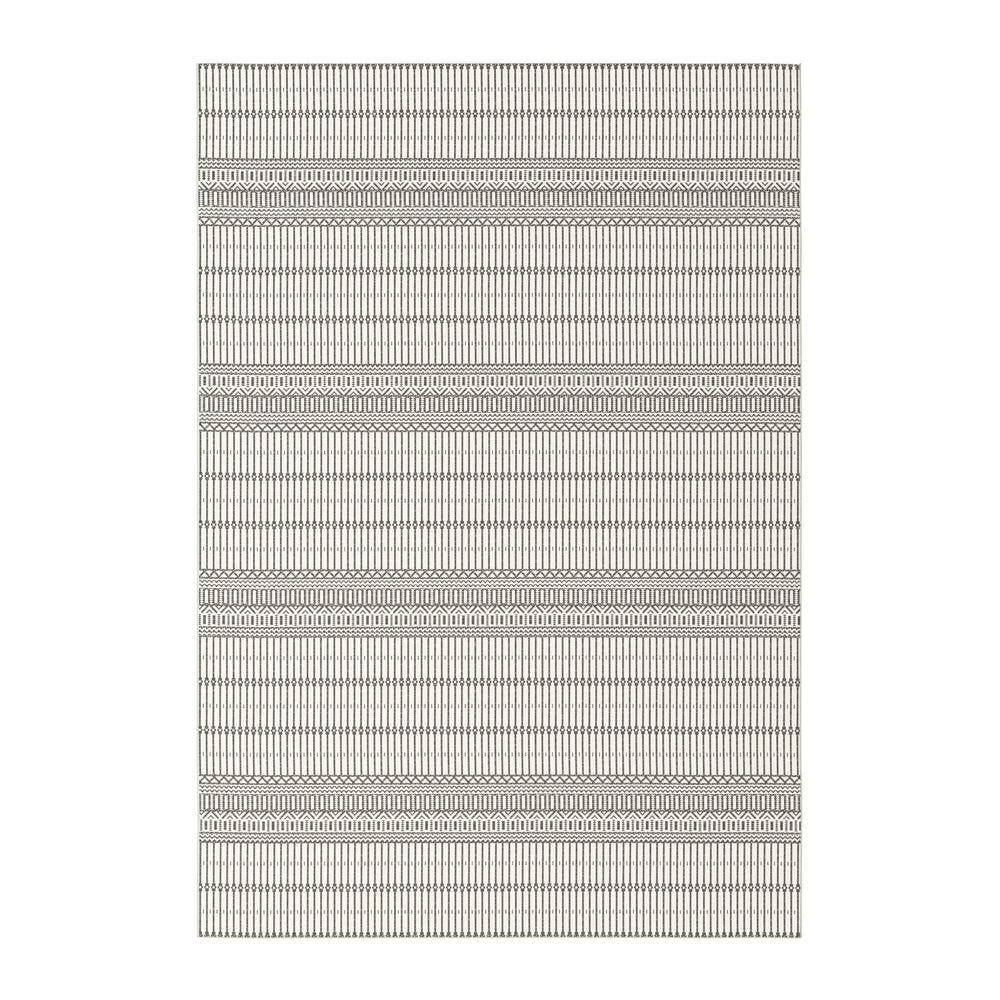 Außenterrassenteppich - 200x290 Melya Polypropylen Schwarz Tenere Noir-bi