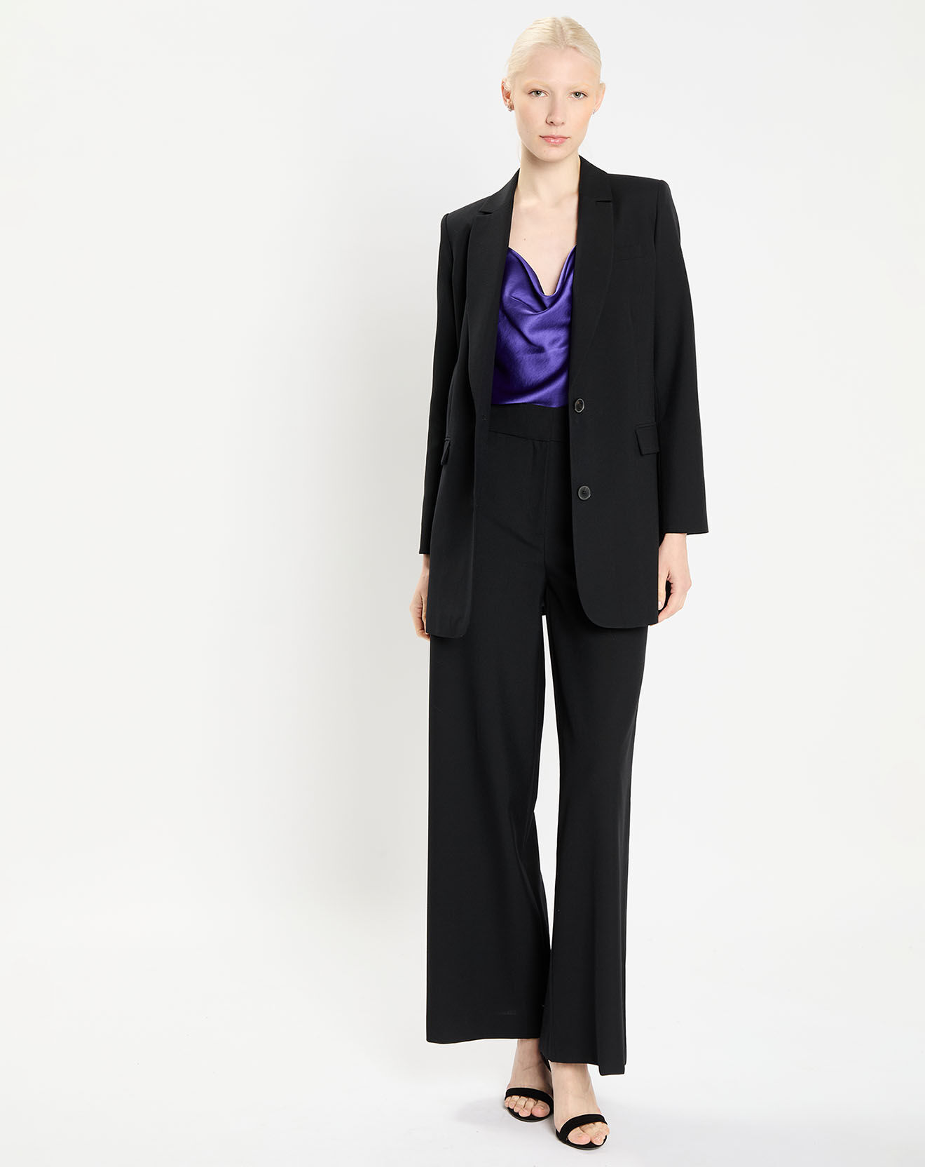 Zapa Veste en Laine mélangée Victorine noire