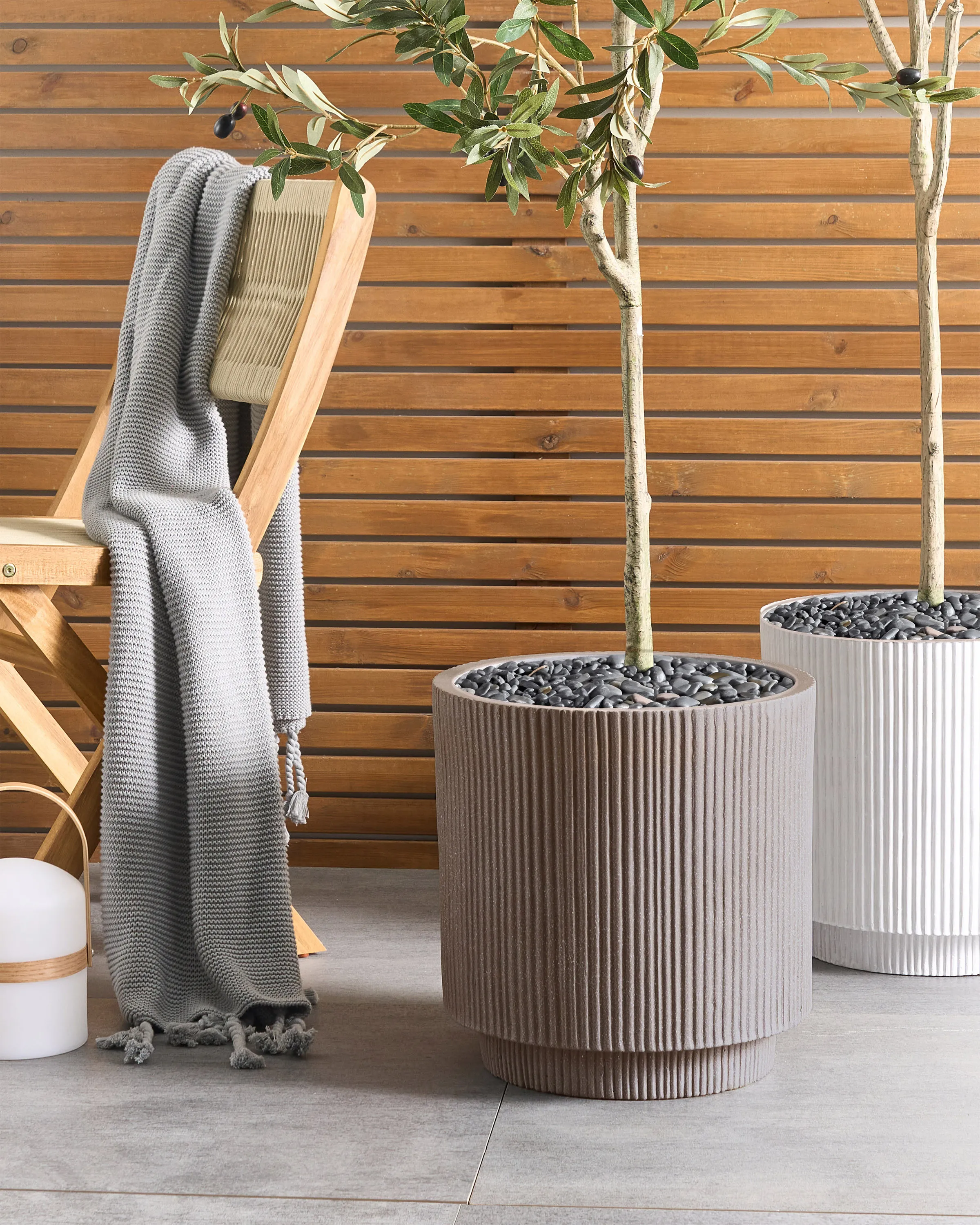 Bloempot DARIA 37 cm Taupe