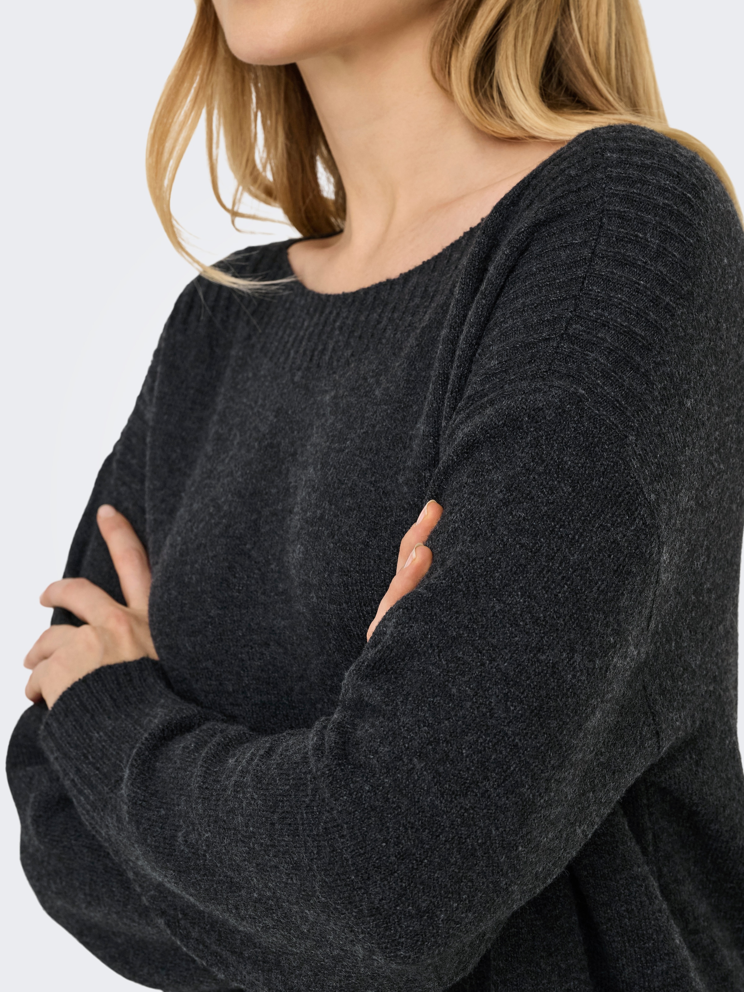 ONLY Midikleid »ONLGLORIA LS BOATNECK DRESS EX KNT« Sommerkleid