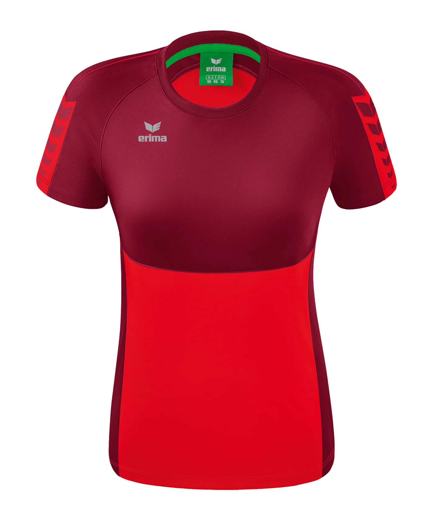 Erima Six Wings T-Shirt Damen Rot Dunkelrot