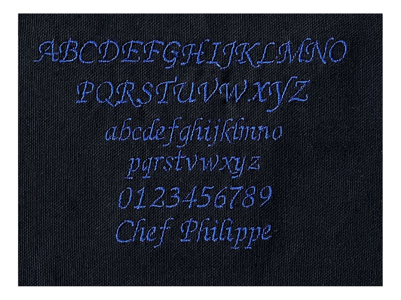 Broderie - Modèle M3 - Bleu marine - Meilleur du Chef