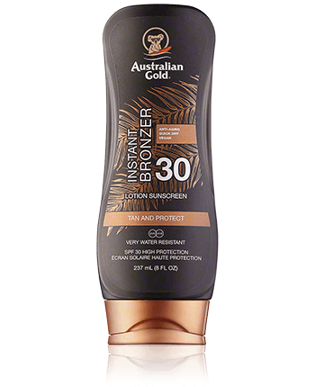 Australian Gold Instant Bronzer Lotion Sunscreen SPF 30 237ml