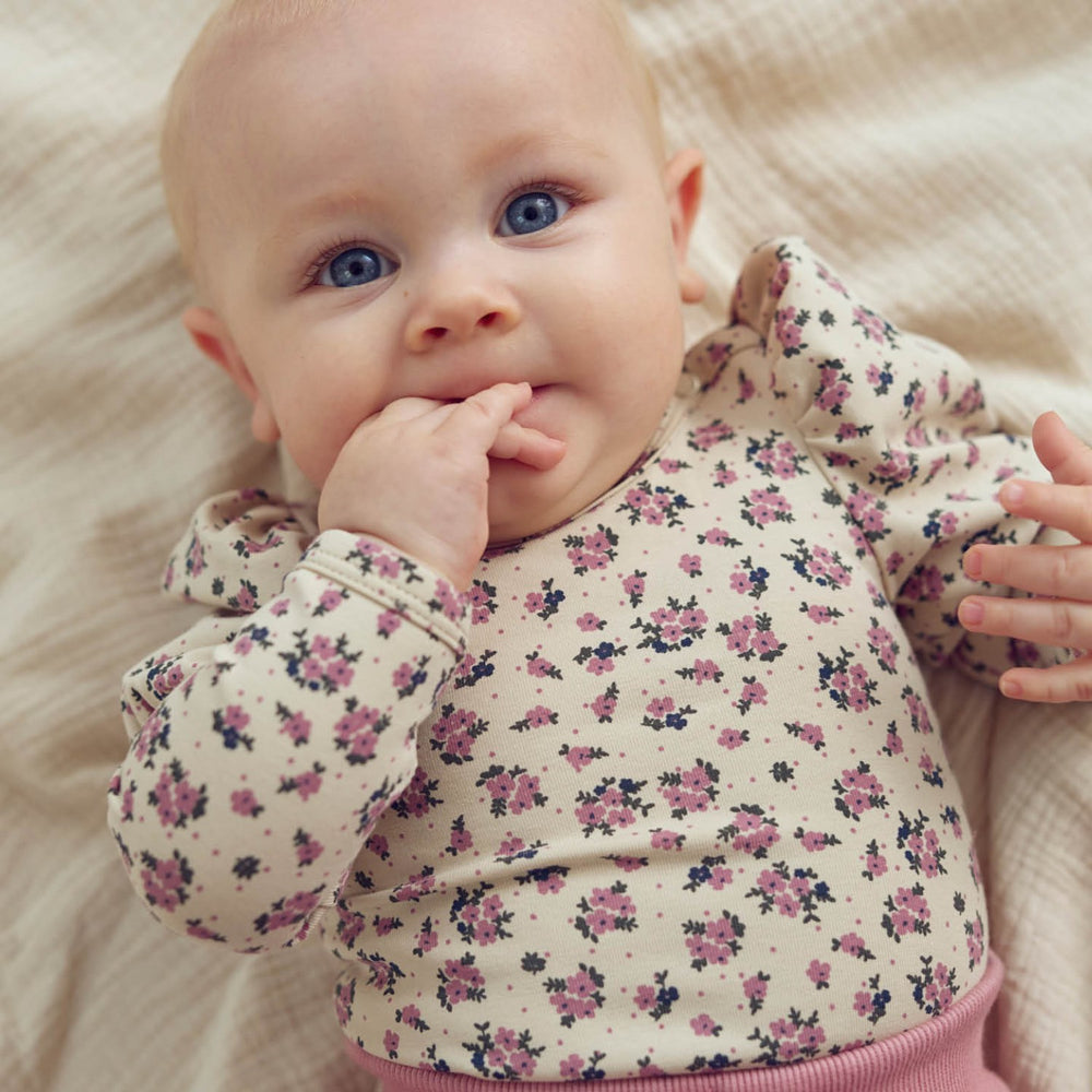 Køb Müsli Oak/ Nostalgia Rose/ Deep Green Zinna Puff L/S Body