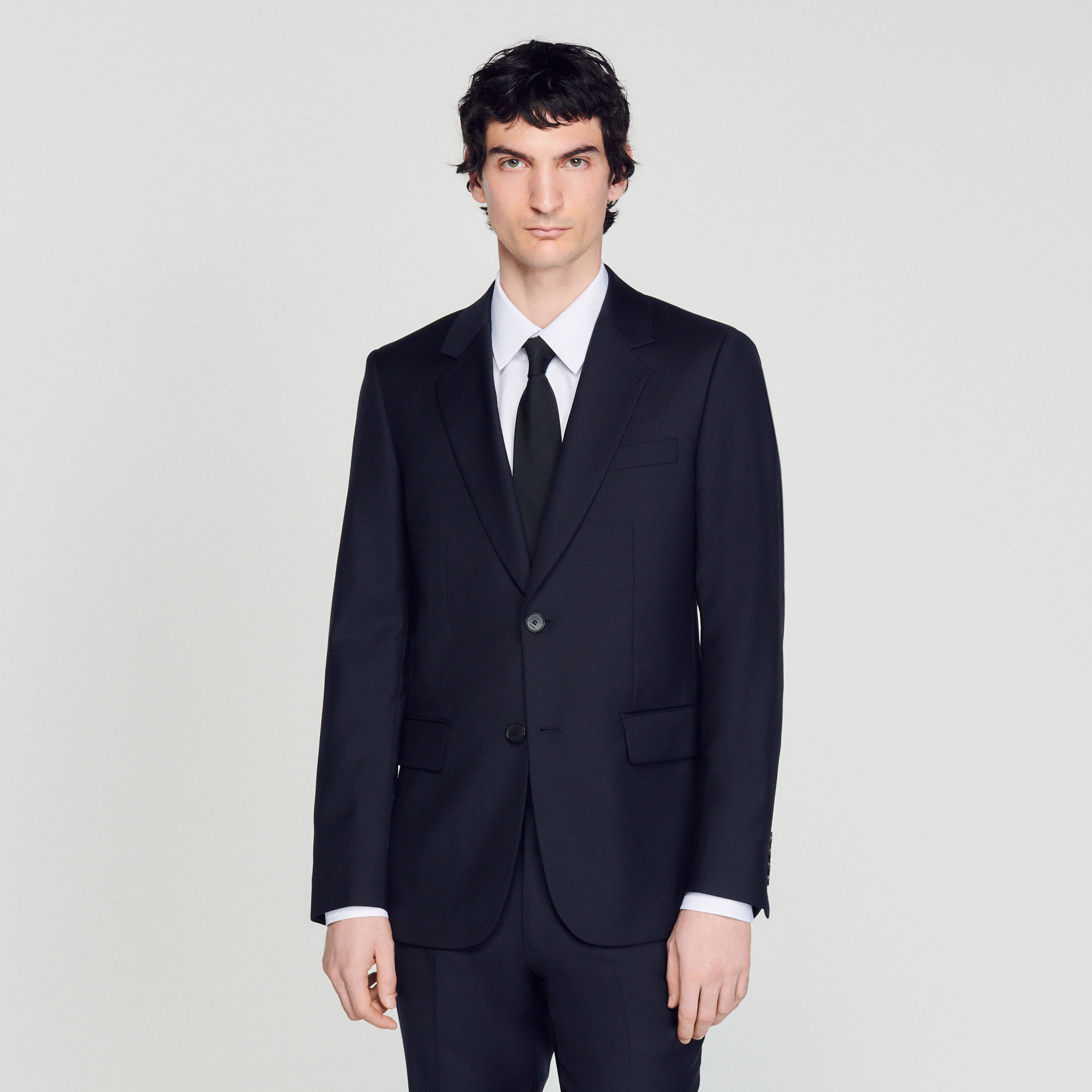 Veste de costume en laine vierge