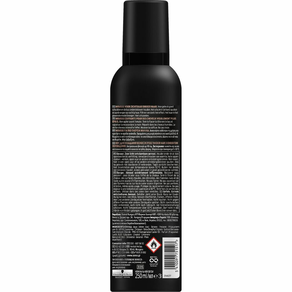 Syoss Thicker Hair Haarmousse250 ml