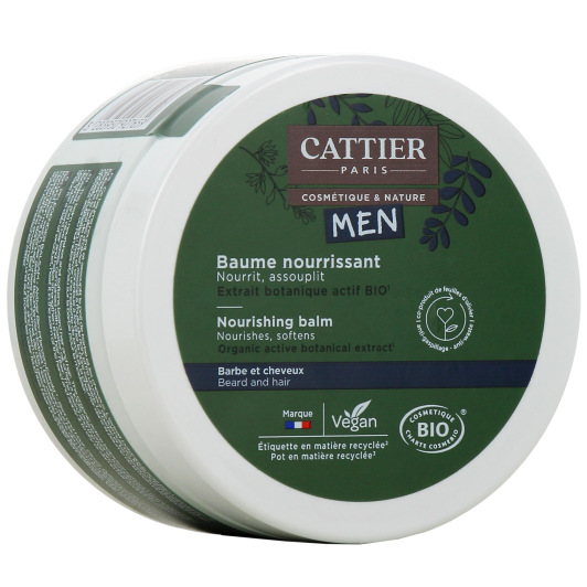 Cattier Homme baume nourrissant barbe et cheveux