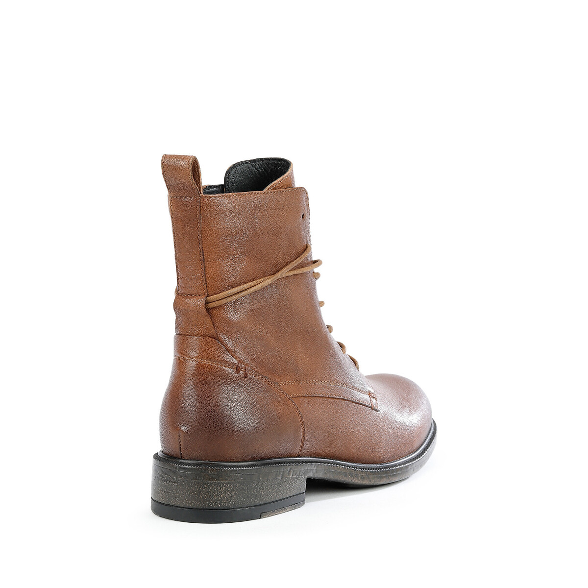 GEOX<br>Botas de couro respiráveis com cadarços Catria