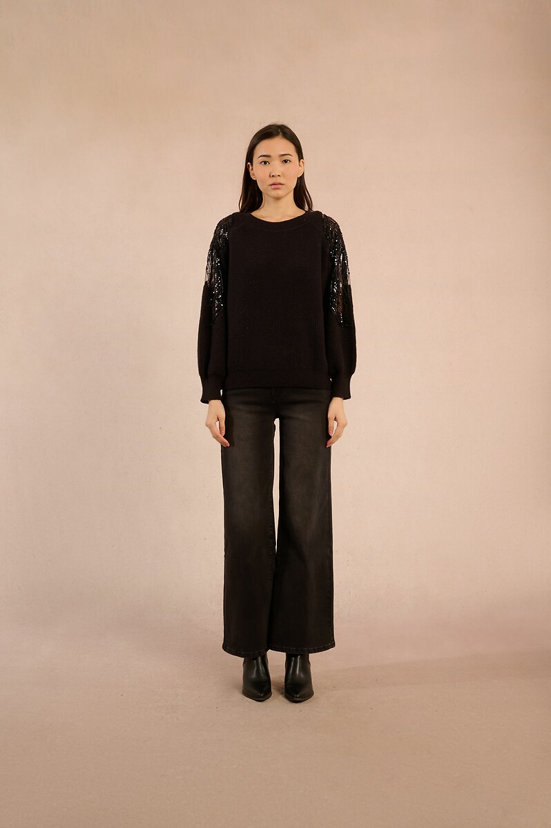 MOLLY BRACKEN<br>Jersey, ombros vazados