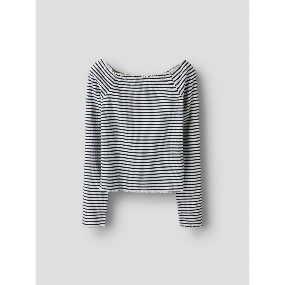 Køb Name It Navy Blazer Bright White Nkfforta Ls Slim Top