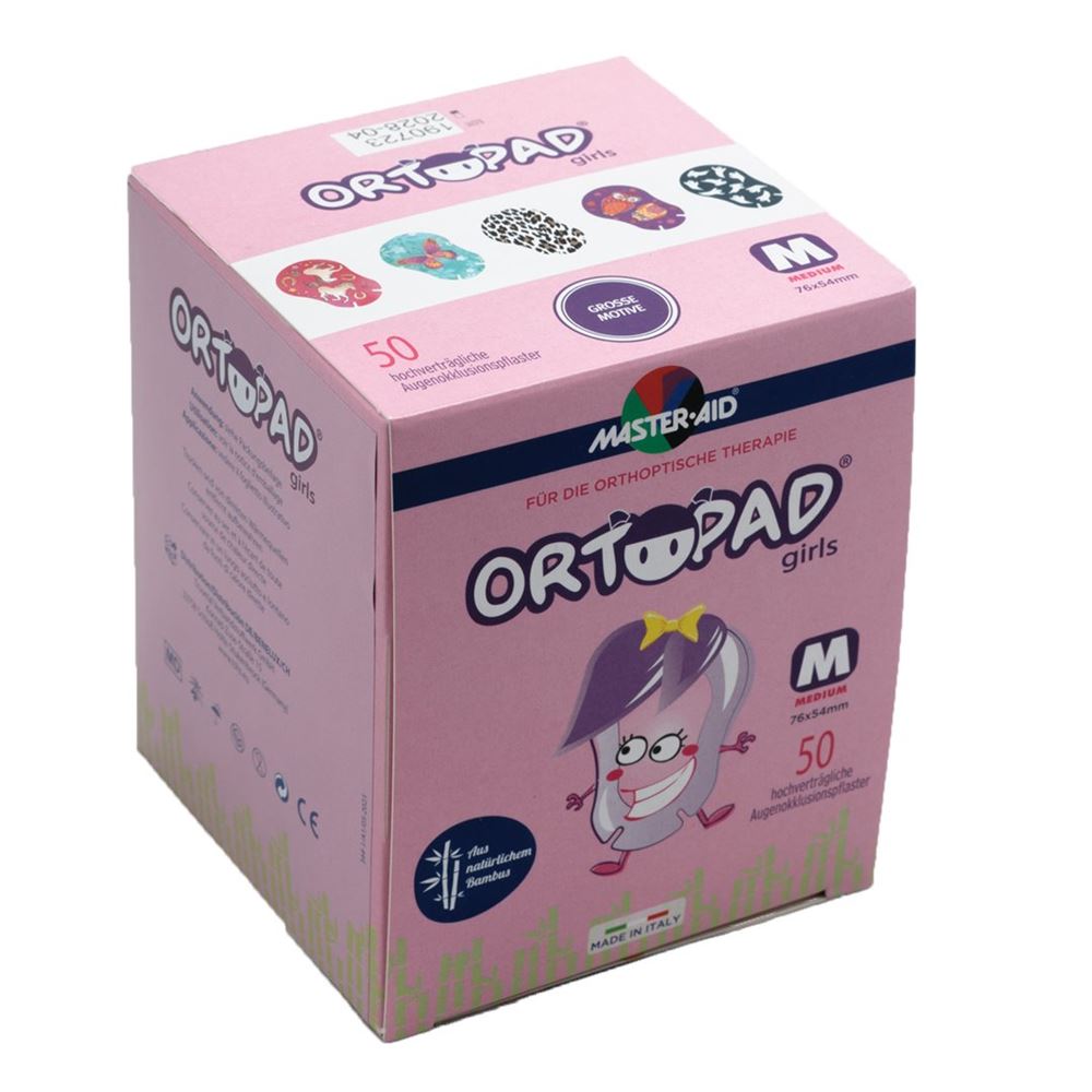 ORTOPAD Occlusionspflaster Medium Girls 2-4 Jahre 50 Stk