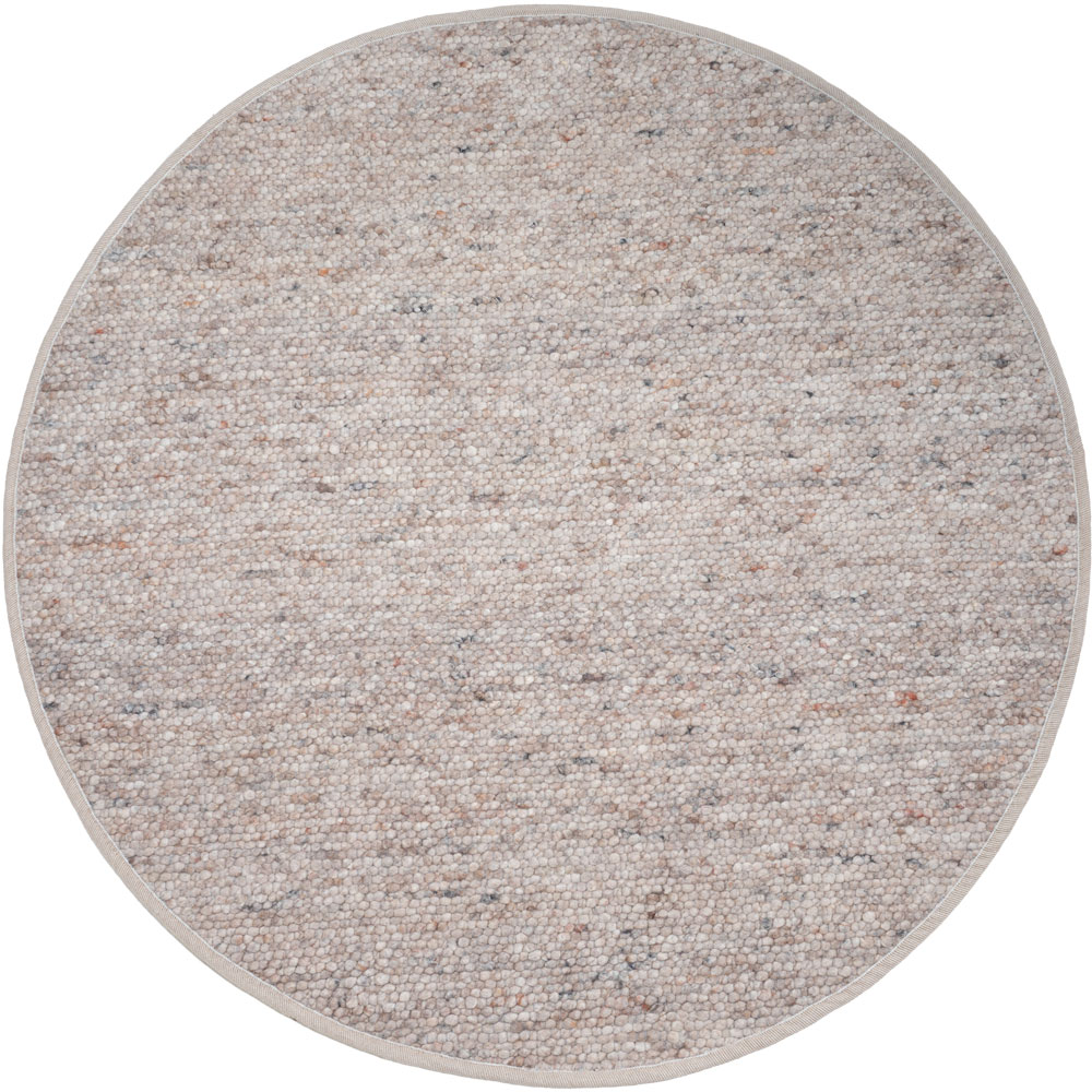 Vloerkleed Stone Donker Beige - Rond ø160 cm