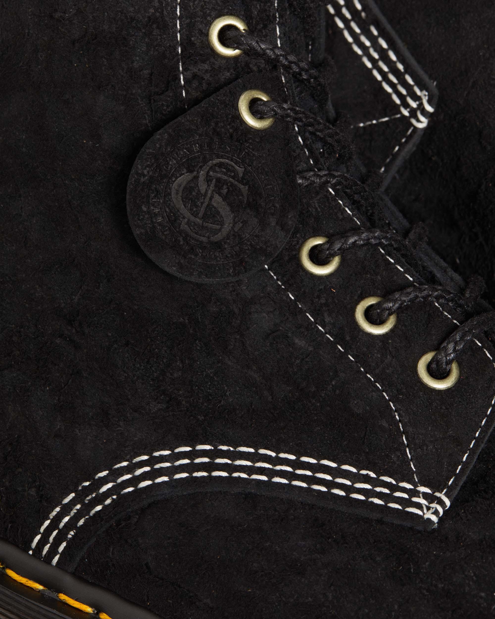 1460 Pascal Made in England Emboss Suede Lace Up Boots