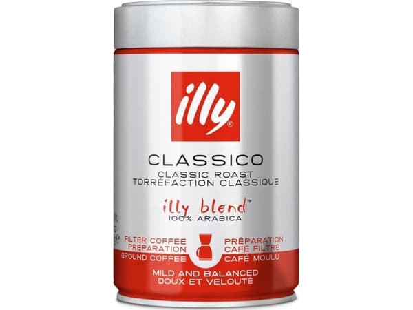 illy Classico Filter Coffee Tilberedning malt kaffe 250 g