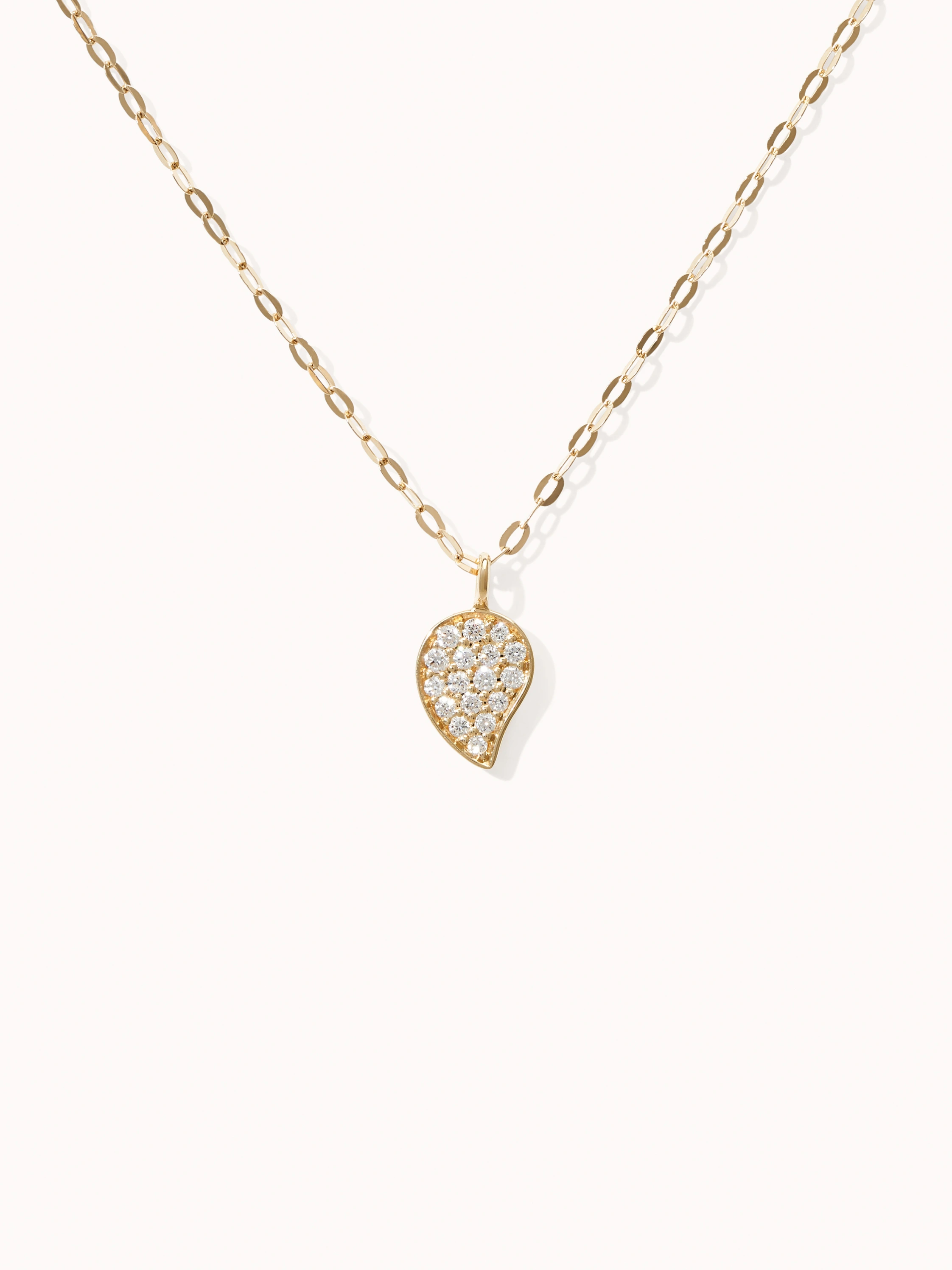 TAMARA COMOLLI Halskette SPARKLE aus 18 Karat Gelbgold mit Diamant Pavé