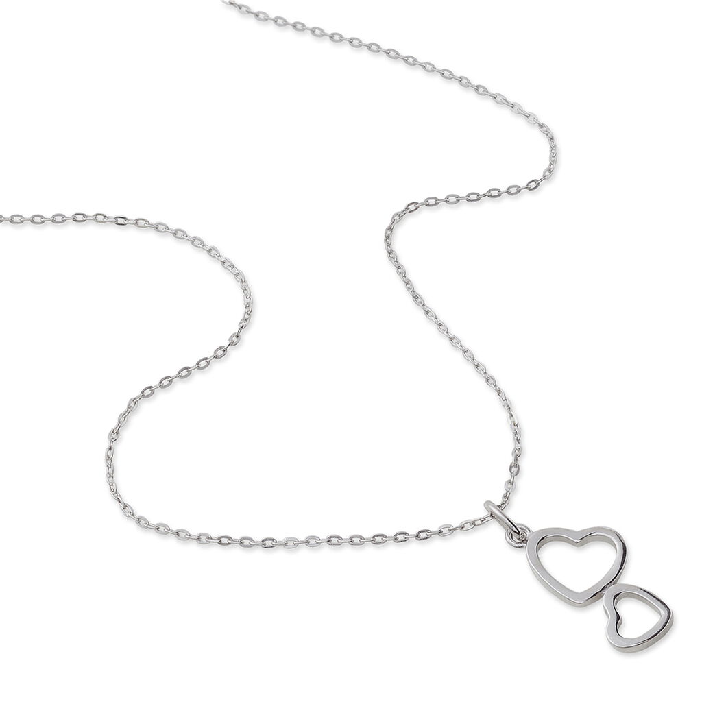 Collier Estina Argent Blanc