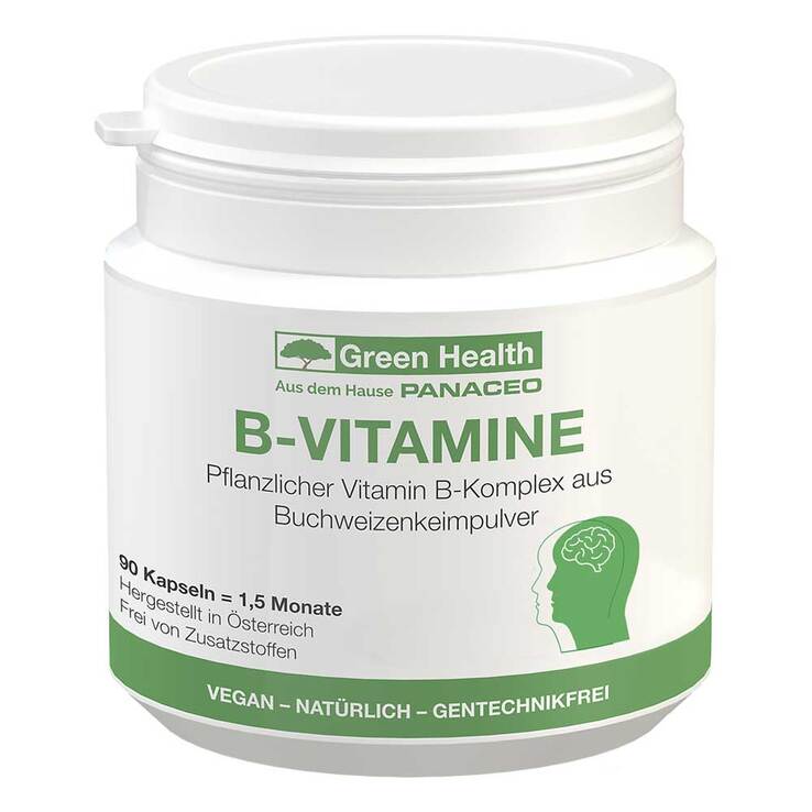 Panaceo Green Health B-Vitamine Kapseln, 90 St
