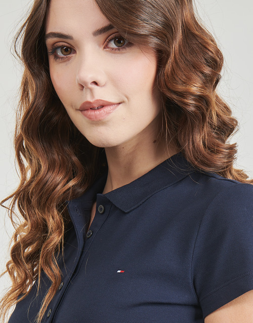 Tommy Hilfiger - HERITAGE SLIM POLO DRESS - Marine