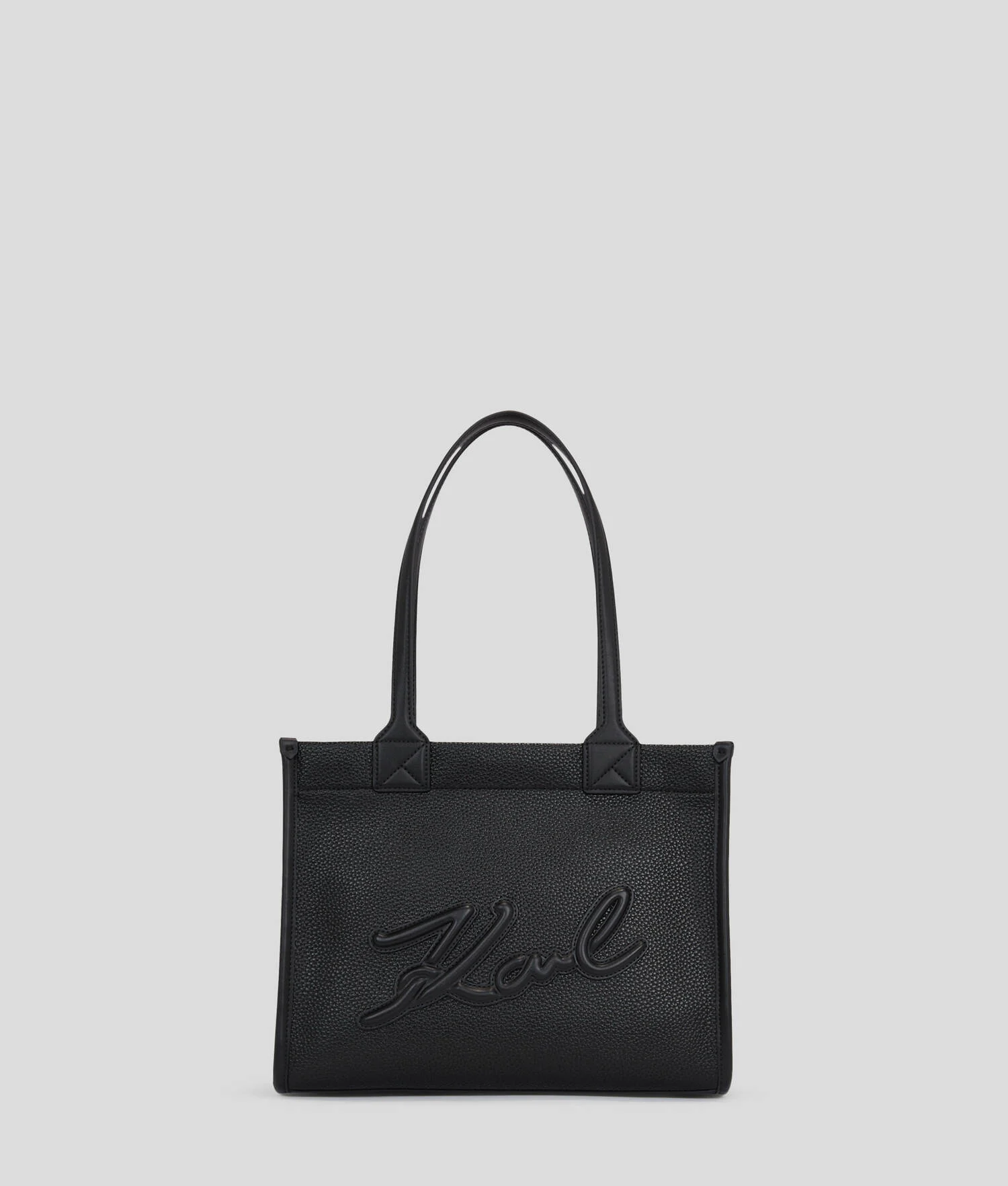CABAS DE TAILLE MOYENNE EN CUIR GRAINÉ K/SKUARE