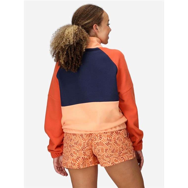 Marmot Wm's Retro Rocklin 1/2 Zip Fresh Apricot/Arctic Navy/Ginger Bl