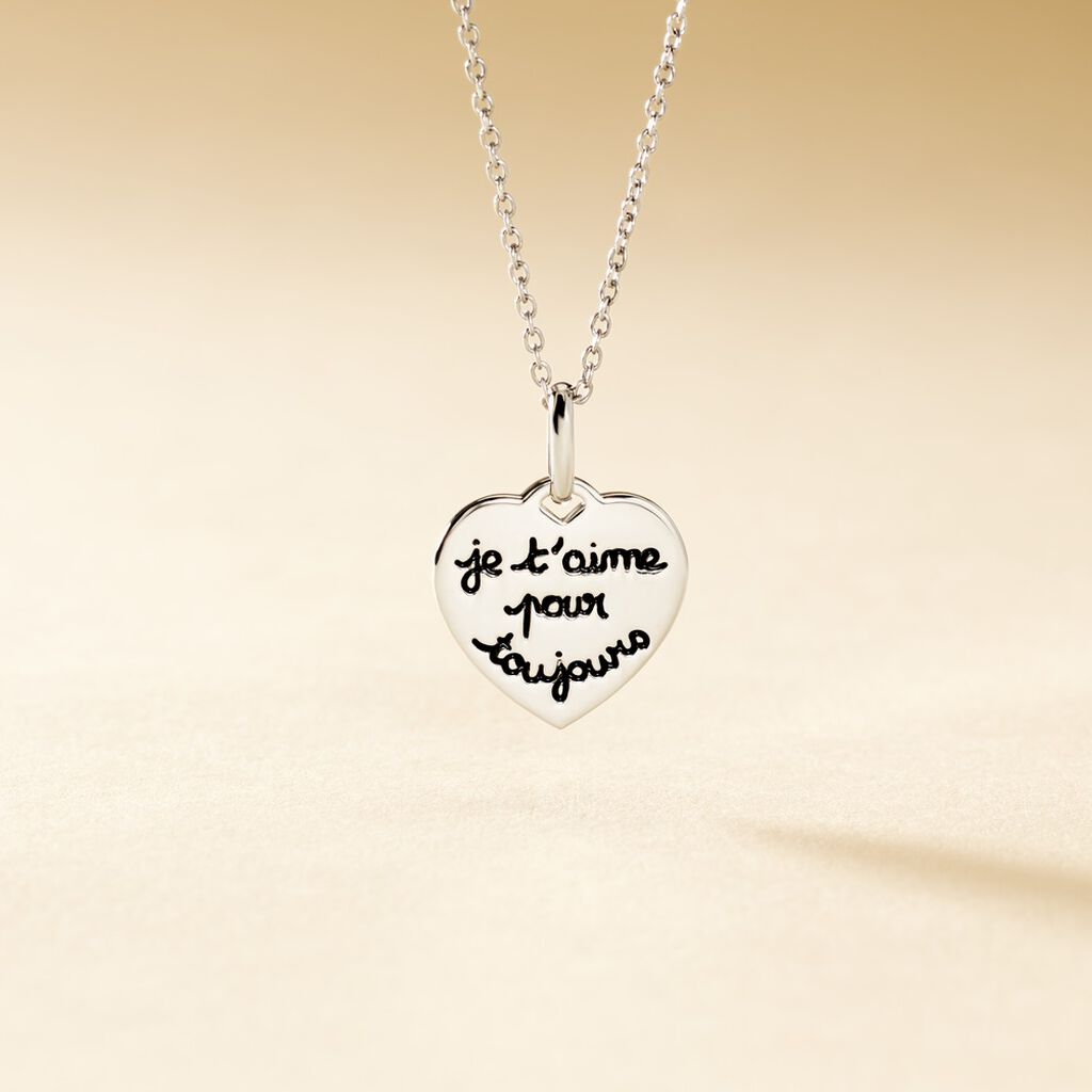 Pendentif Mayliss Argent Blanc