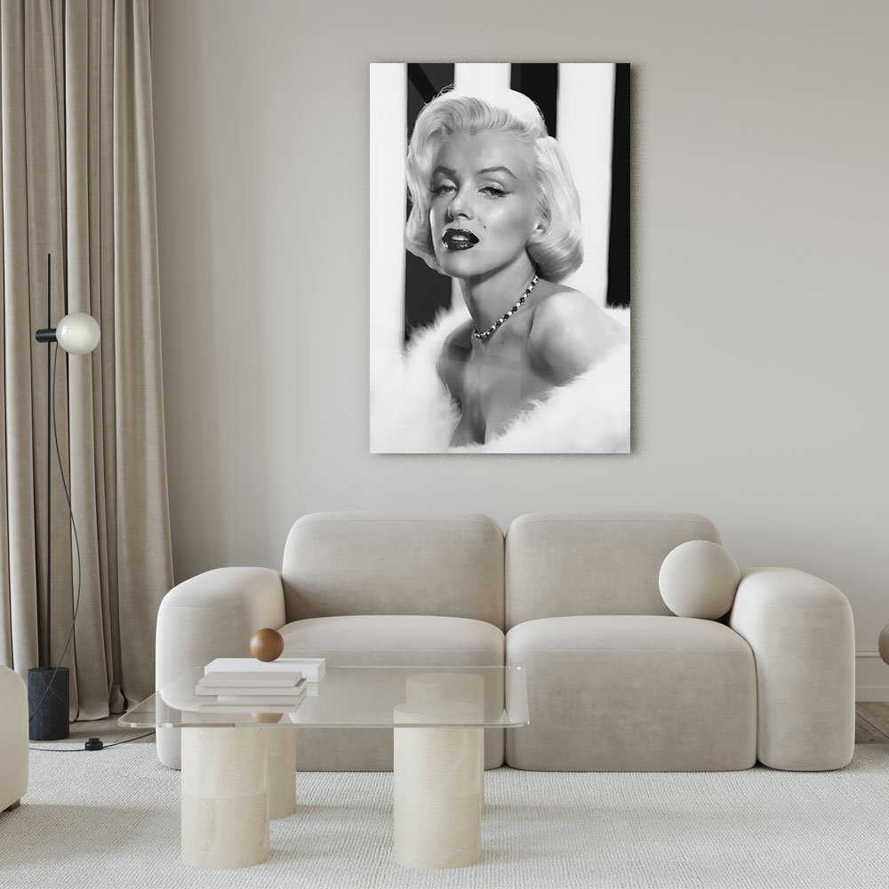 Walljar acrylglas schilderij - Portrait of Marilyn Monroe Acrylglas schilderij - 50 x 70 cm