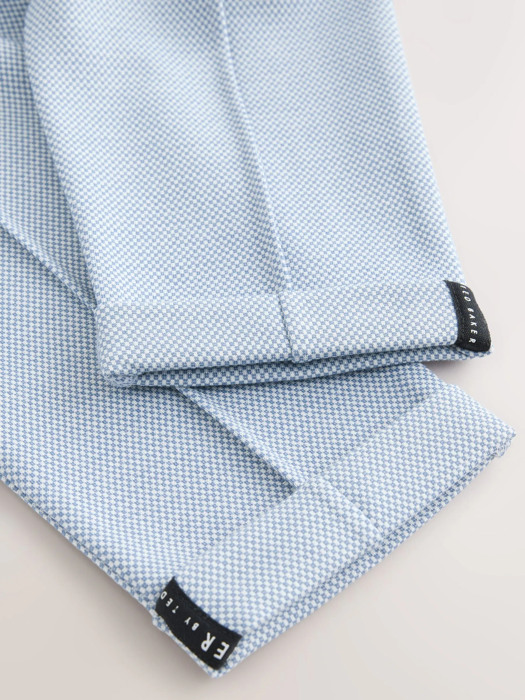 Blauw - Baker by Ted Baker 3 Piece Textured Jacket T-Shirt and Trousers Set