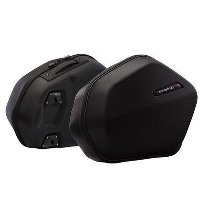 Valise SW-MOTECH AERO ABS AVEC SUPPORT (2 x 25 Litres) - Noir