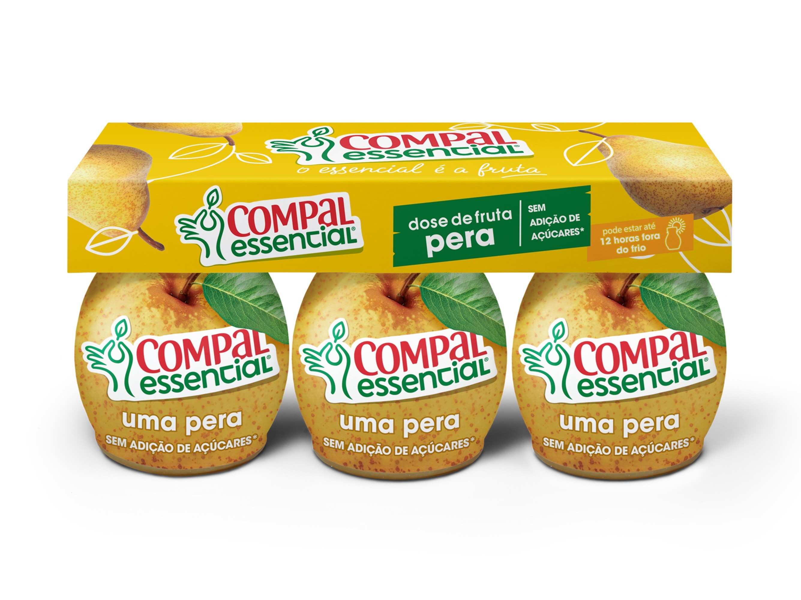 FRUTA COMPAL ESSENCIAL PÊRA 3X110ML