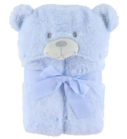 Nørgaard Madsens Tagesdecke m. Teddybärkopf - 75x95 cm - Azul