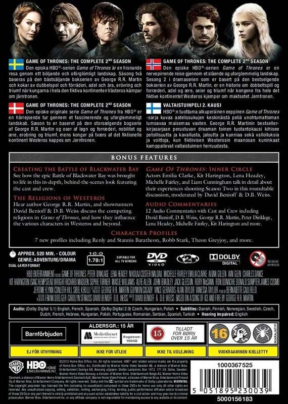 Game Of Thrones - Sæson 2 - HBO - DVD