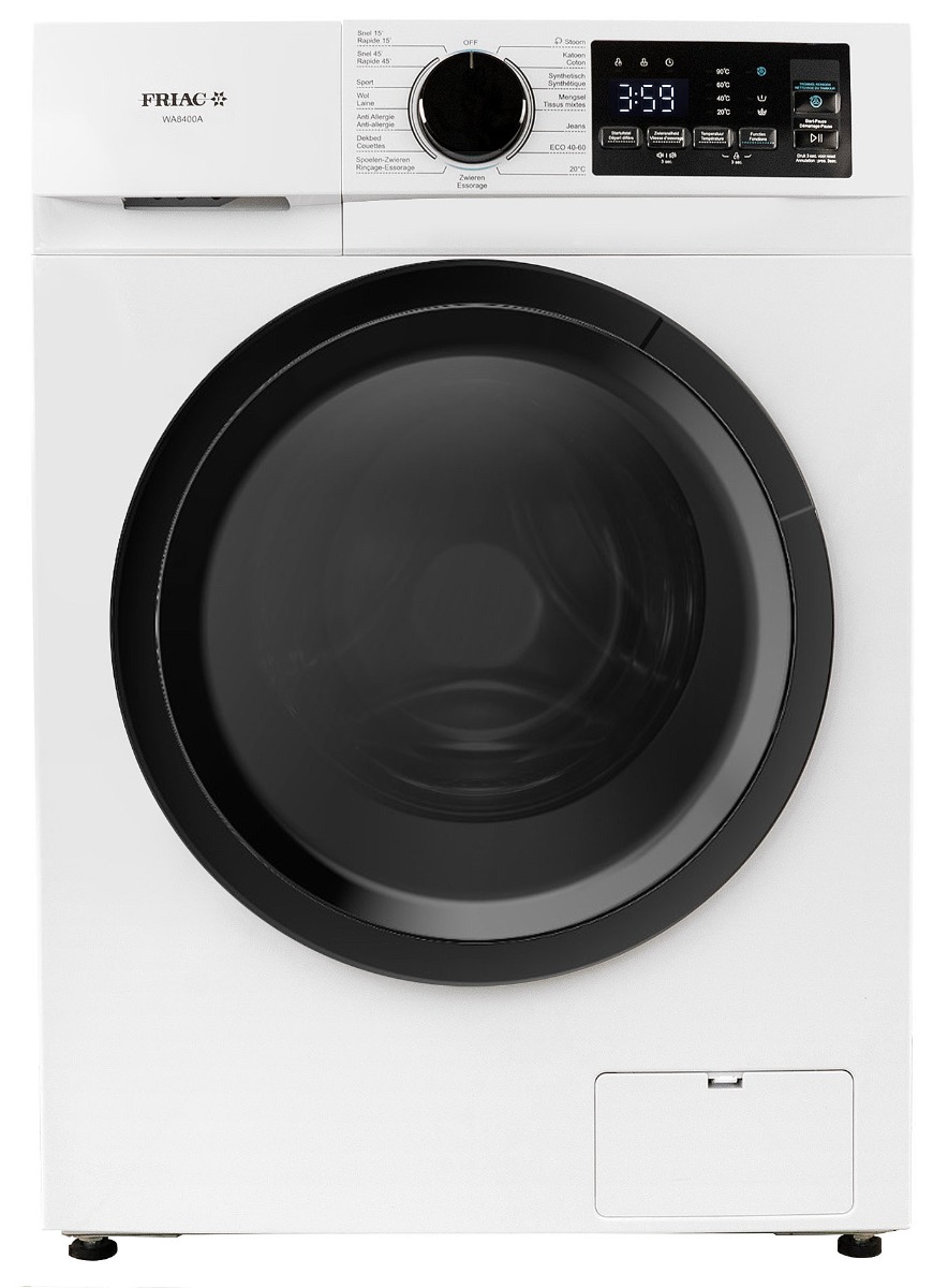 Friac wasmachine WA8400A - 8kg - 1400T/min - Energieklasse A