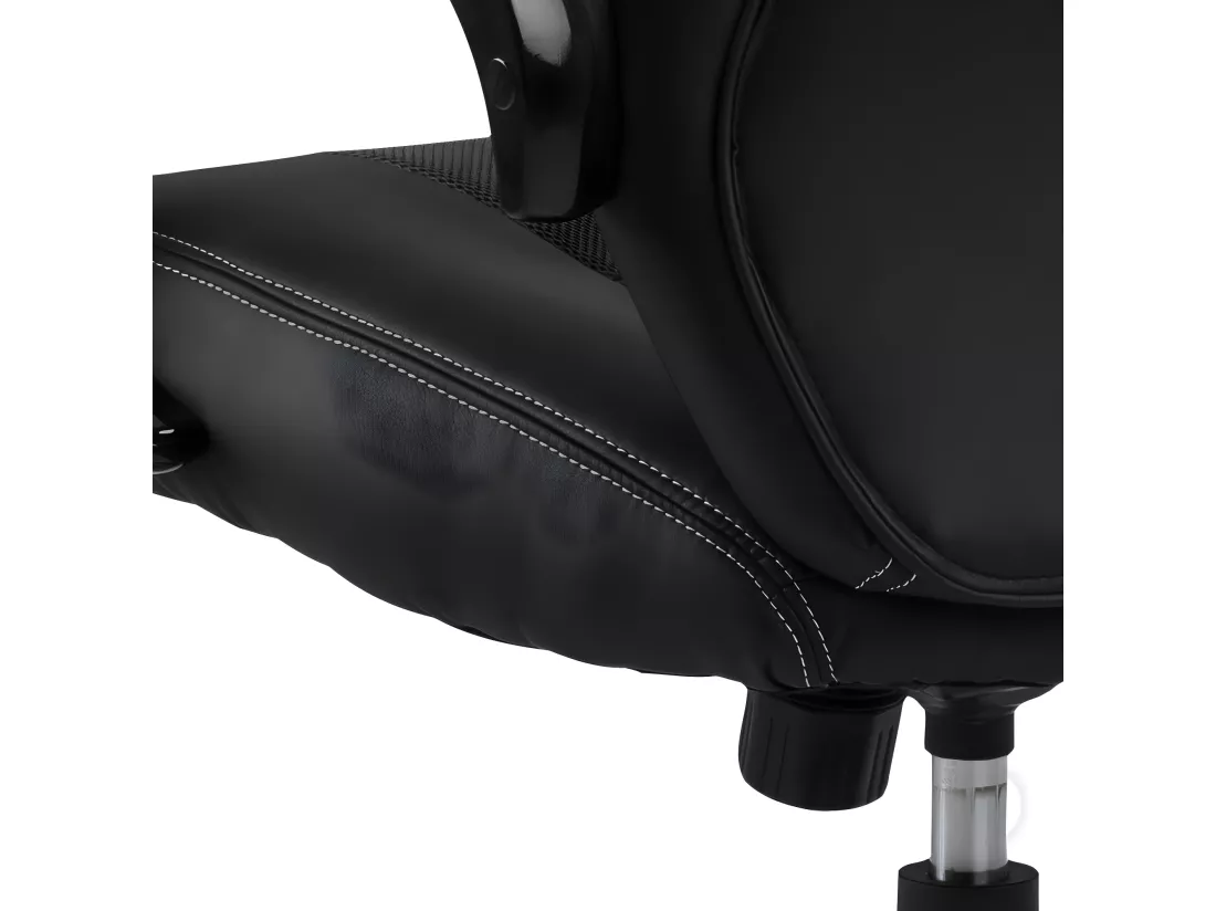 Race chaise de bureau gamer Simili cuir PU noir.