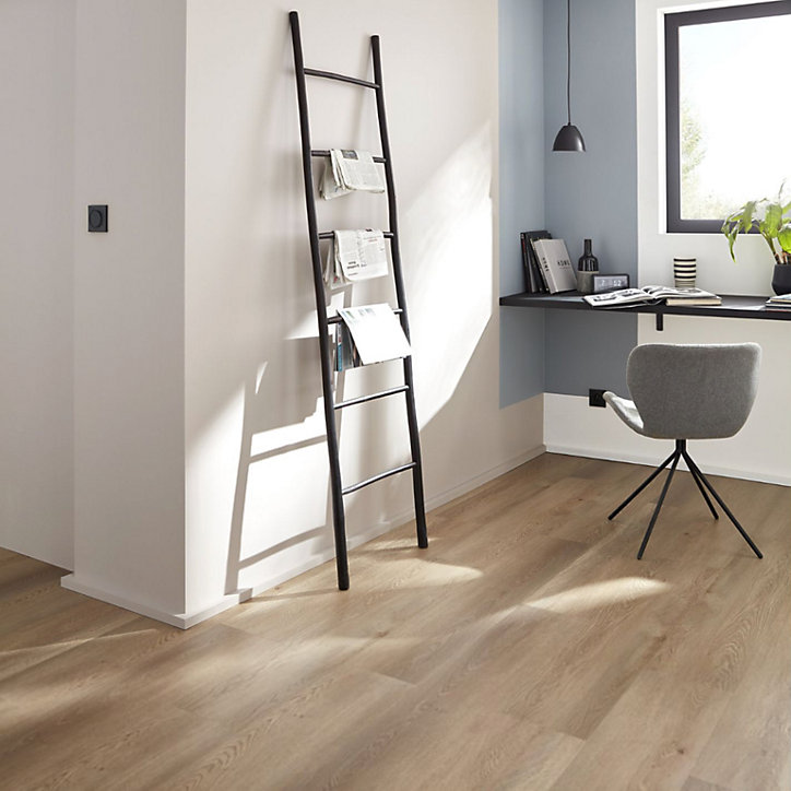 Lame PVC clipsable Gospel bois naturel 22,8 x 122 cm GoodHome (vendue au carton)
