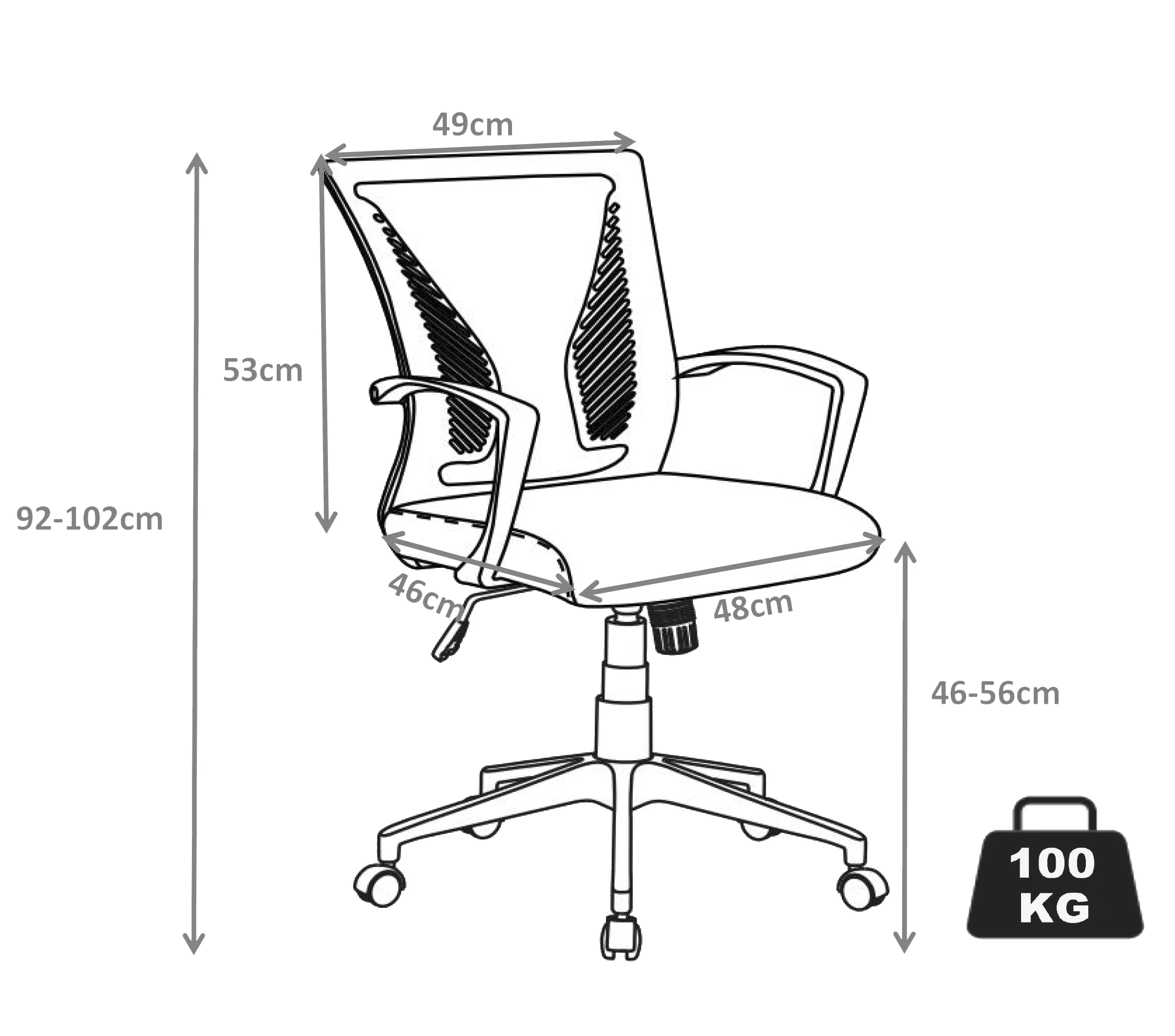 VCM Bürostuhl Schreibtischstuhl Jugendstuhl Drehstuhl Office Stuhl Besucherstuhl Offilo PU