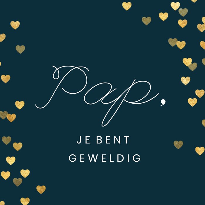 Greetz | Vaderdagkaart | pap | hartjes