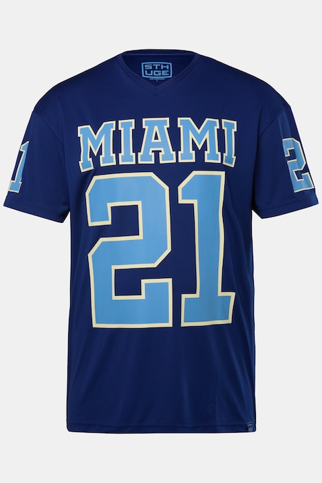 STHUGE T-Shirt, Halbarm, oversized, Football Print, bis 8 XL