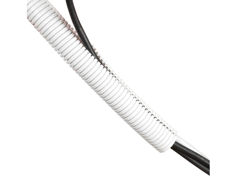 STEFFEN Kabelschlauch D-Line Tidy 32 x 32 mm, 1.1 m, Weiss Flexibles Kabelschutzschlauch