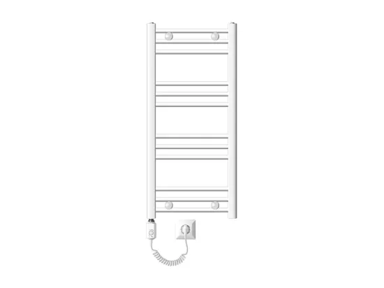 Radiateur avec Élément Chauffant Électrique 600W, 400 x 800 mm, Blanc, Connexion Latéral